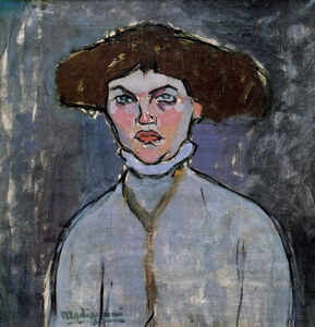 Modigliani - Head of a young woman